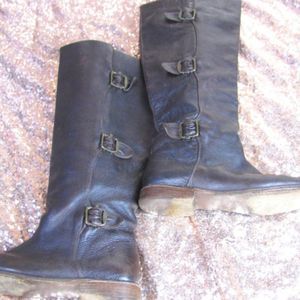 Frye brown Paige leather knee high riding boots 7.5